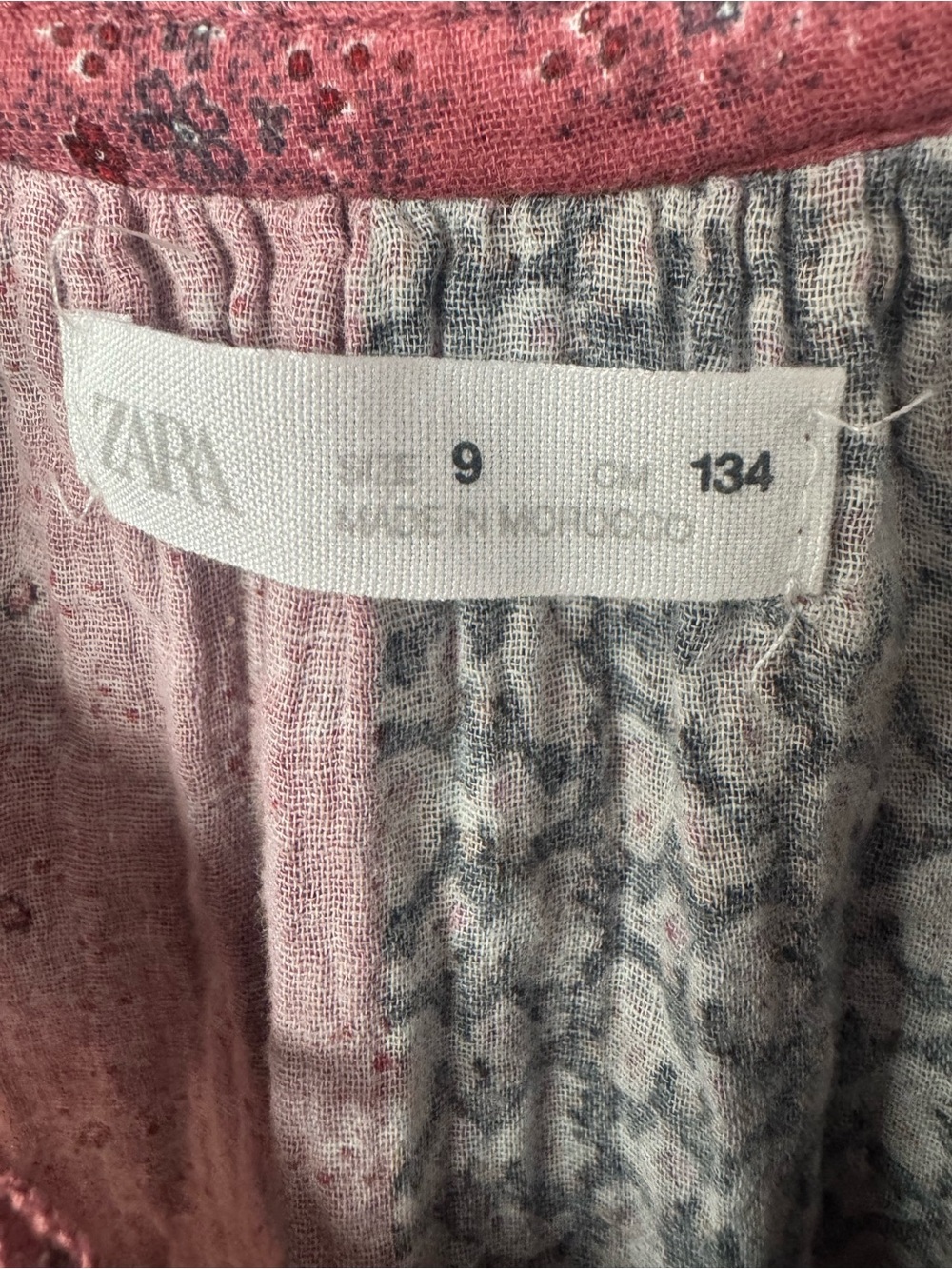 Zara Girls Patchwork Floral Prairie Boho Babydoll Dress Size 9 134 Western B9 - Picture 6 of 9
